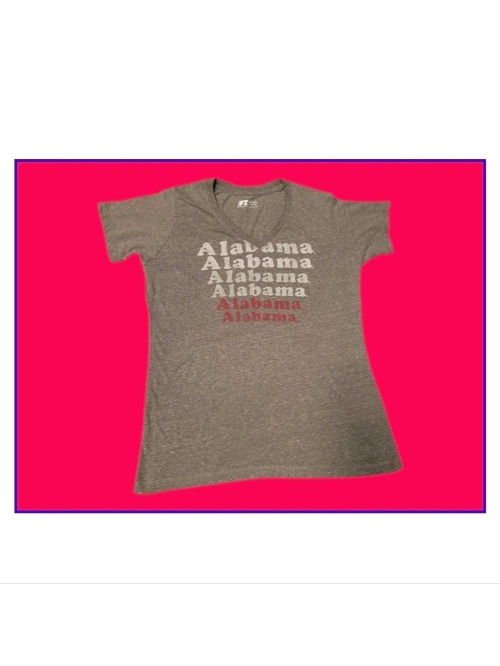 Russell Athletic Heather Gray Alabama Tee Kids Size XL